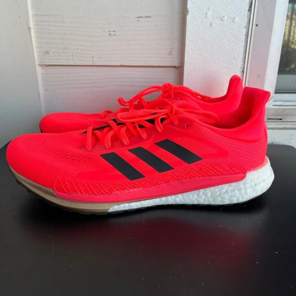 Adidas Men's Solar Glide 3 Signal Pink  FV7255  Running Shoes Sneakers Size 11